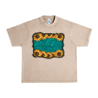 French Oak sunflower background Urban Heavy Tee - BarkalooDesign