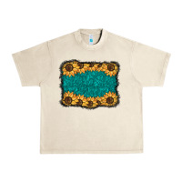 Sandshell sunflower background Urban Heavy Tee - BarkalooDesign