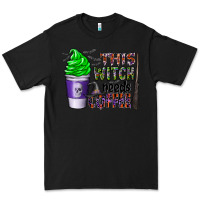 Black this witch needs coffee Premium Tee - CowhideDigitalArt
