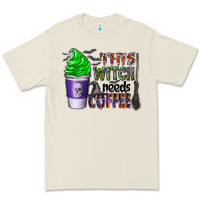Bone this witch needs coffee Premium Tee - CowhideDigitalArt