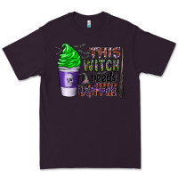 Plum this witch needs coffee Premium Tee - CowhideDigitalArt