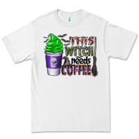 White this witch needs coffee Premium Tee - CowhideDigitalArt