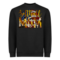 Black softball mom Heavyweight Sweatshirt - Jasminsmagicworld