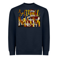 Navy softball mom Heavyweight Sweatshirt - Jasminsmagicworld