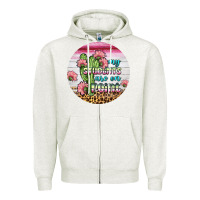 Oatmeal Heather my students are on point round earring Zipper Hoodie - BundleAndBundleShop