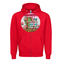 Red my students are on point round earring Zipper Hoodie - BundleAndBundleShop