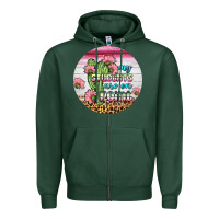 Sports Green my students are on point round earring Zipper Hoodie - BundleAndBundleShop