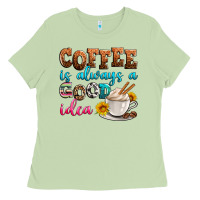 Matcha coffee is always good idea Ladies Tee - Zillion Design Studio