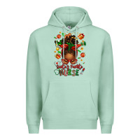 Seafoam santa's favorite nurse afro messy bun Premium Hoodie - texasbilliewilder