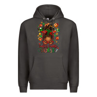 Smoke santa's favorite nurse afro messy bun Premium Hoodie - texasbilliewilder