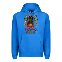 True Royal santa's favorite nurse afro messy bun Premium Hoodie - texasbilliewilder