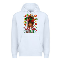 White santa's favorite nurse afro messy bun Premium Hoodie - texasbilliewilder