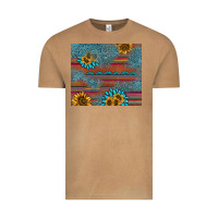 Vintage Camel sunflower gemstone serape tumbler Vintage Tee - AdoDesignShop
