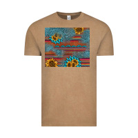 Vintage Coffee sunflower gemstone serape tumbler Vintage Tee - AdoDesignShop