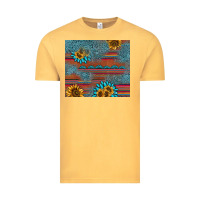 Vintage Mustard sunflower gemstone serape tumbler Vintage Tee - AdoDesignShop