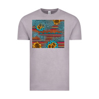 Vintage Zinc sunflower gemstone serape tumbler Vintage Tee - AdoDesignShop