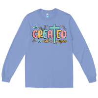 Colony Blue created with a purpose Long Sleeve Tee - MaliasSmallBusiness
