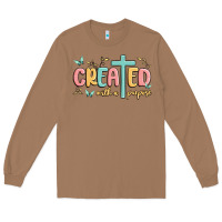 Toasted Coconut created with a purpose Long Sleeve Tee - MaliasSmallBusiness