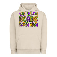 Here For The Beads Mardi Gras Urban Hoodie | Teevron