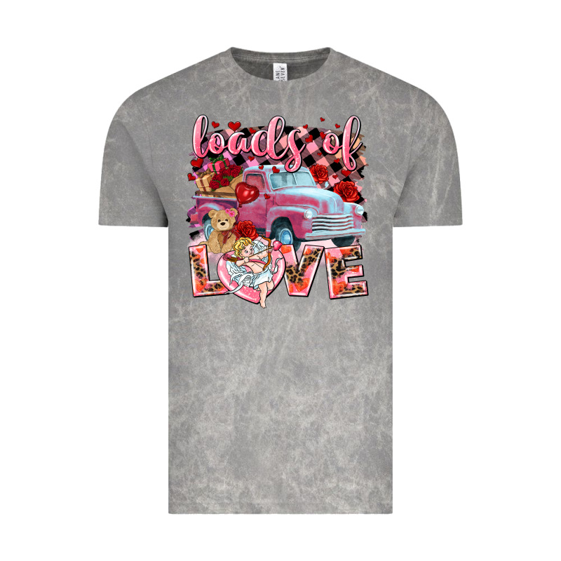 Loads Of Love Valentines Day Truck Vintage Tee by NancyCooperArtShop | Teevron