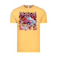 Vintage Mustard loads of love valentines day truck Vintage Tee - NancyCooperArtShop