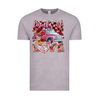 Vintage Zinc loads of love valentines day truck Vintage Tee - NancyCooperArtShop