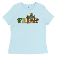 Baby Blue christmas cross faith Ladies Tee - RanaPortraitStore