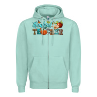 Thankful Teacher Zipper Hoodie | Teevron