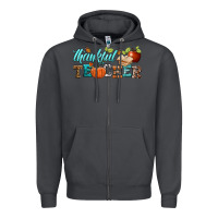 Smoke thankful teacher Zipper Hoodie - BundleAndBundleShop