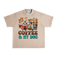 French Oak all i need is coffee and my dog Urban Heavy Tee - AdoDesignShop
