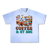 Grape Ice all i need is coffee and my dog Urban Heavy Tee - AdoDesignShop