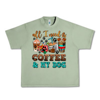 Oil Green all i need is coffee and my dog Urban Heavy Tee - AdoDesignShop