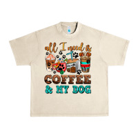 Sandshell all i need is coffee and my dog Urban Heavy Tee - AdoDesignShop