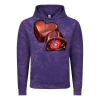 Cloud Purple heart chocolate Vintage Hoodie - AdoDesignShop