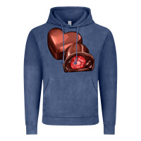 Vintage Denim heart chocolate Vintage Hoodie - AdoDesignShop