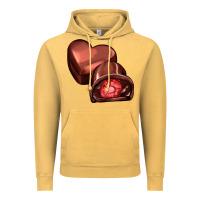 Vintage Mustard heart chocolate Vintage Hoodie - AdoDesignShop