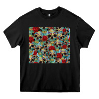 Black sugar skulls roses tumbler 3 Heavy Core Tee - CTS Tumbler Store
