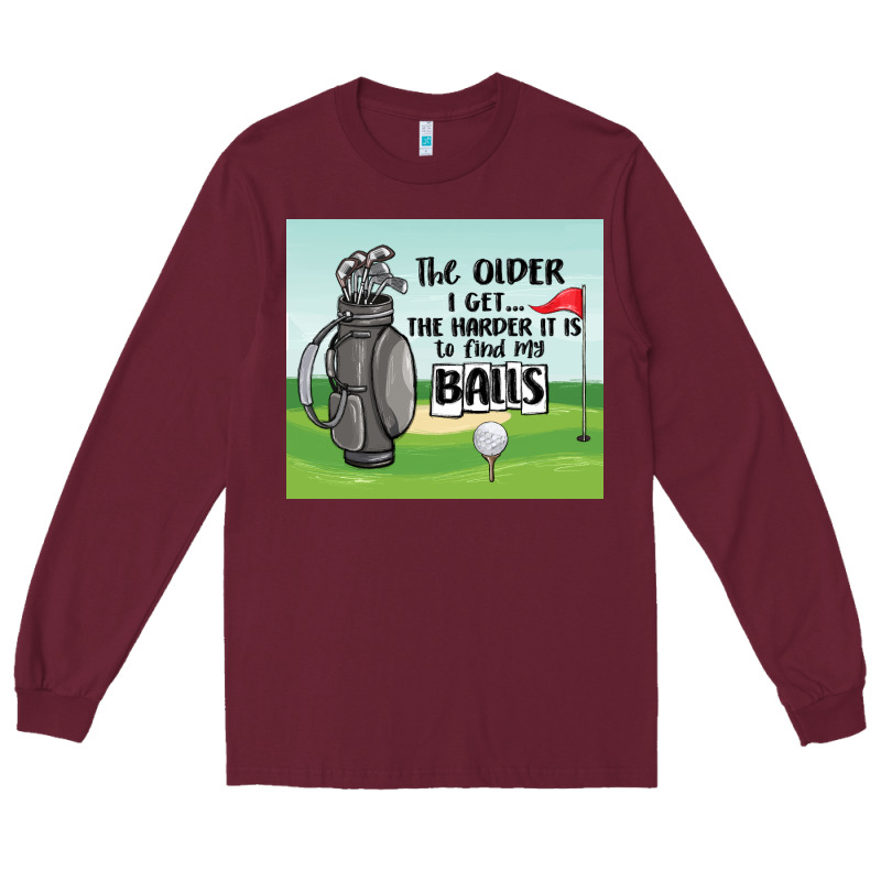 Funny Golf Long Sleeve Tee by MaliasSmallBusiness | Teevron