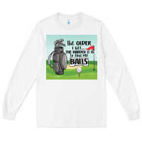 White funny golf Long Sleeve Tee - MaliasSmallBusiness
