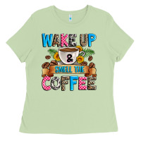 Matcha wake up and smell the coffee Ladies Tee - Zillion Design Studio
