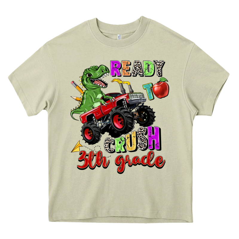 Ready To Crush 3th Grade Heavy Core Tee by Zillion Design Studio | Teevron