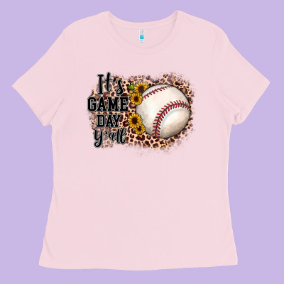 It's Game Day Y'all Baseball Ladies Tee Designed By Jahusdesignshop