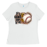 White it's game day y'all baseball Ladies Tee - JahusDesignShop