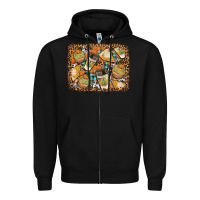 Black autumn distressed background Zipper Hoodie - BundleAndBundleShop