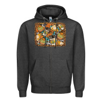 Charcoal Heather autumn distressed background Zipper Hoodie - BundleAndBundleShop