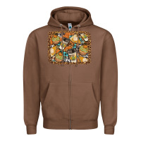 Chestnut autumn distressed background Zipper Hoodie - BundleAndBundleShop