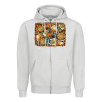 Dove Grey autumn distressed background Zipper Hoodie - BundleAndBundleShop