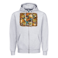 Heather Grey autumn distressed background Zipper Hoodie - BundleAndBundleShop