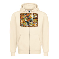 Sandshell autumn distressed background Zipper Hoodie - BundleAndBundleShop