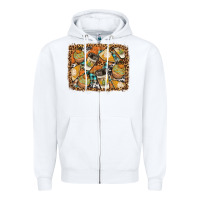 White autumn distressed background Zipper Hoodie - BundleAndBundleShop